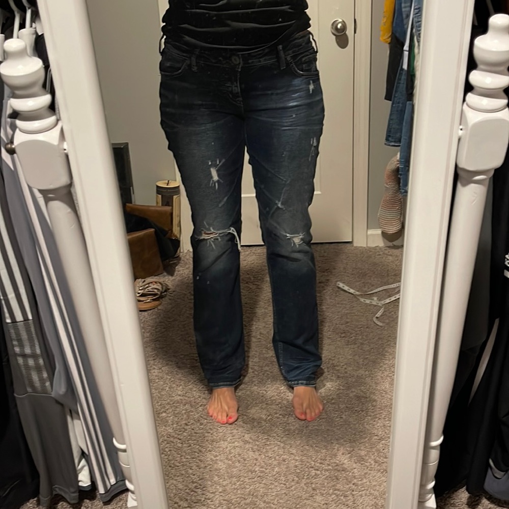Silver jeans